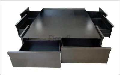 cama con 6 cajones de madera