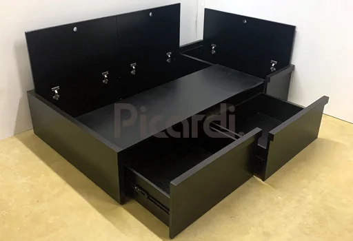 cama de madera 1 plaza y media, cama box 1 plaza y media