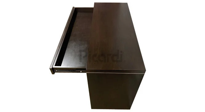 Escritorio moderno con cajón.
