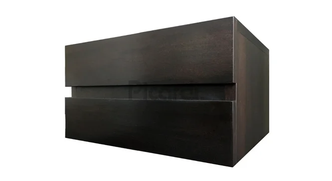 mesa de luz flotante de madera con 2 cajones línea Trend