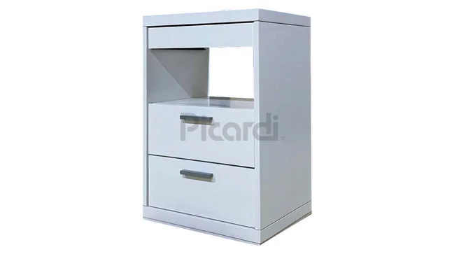Mesita de luz blanca